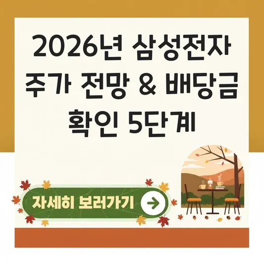 삼성전자 주가 전망 및 배당금 지급일 확인 대표 이미지