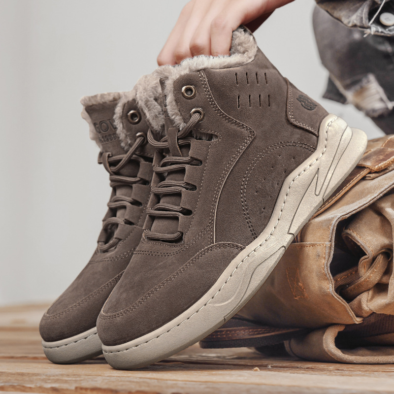 Gefütterte Herren-High-Top-Freizeitschuhe