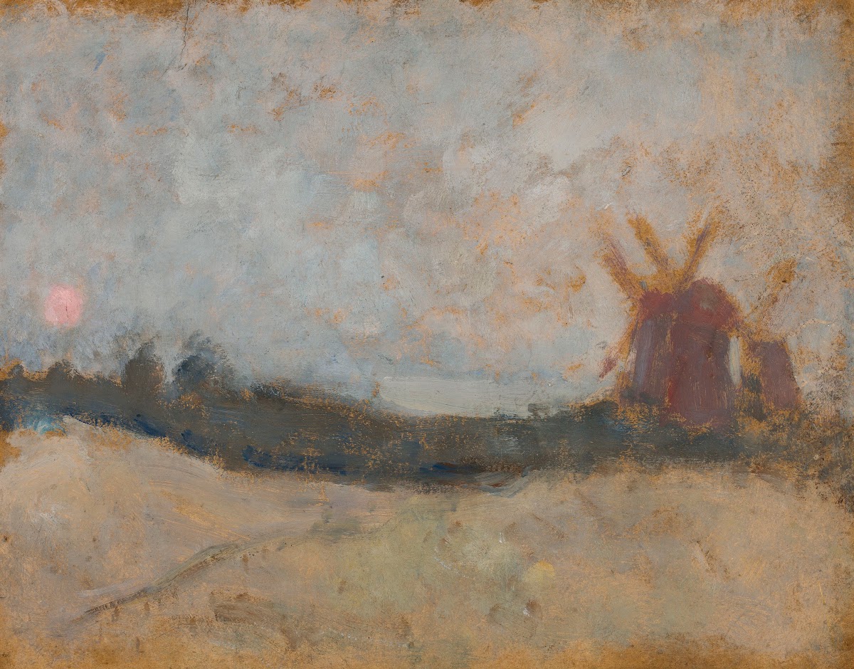 Pejzaż z wiatrakami 1907