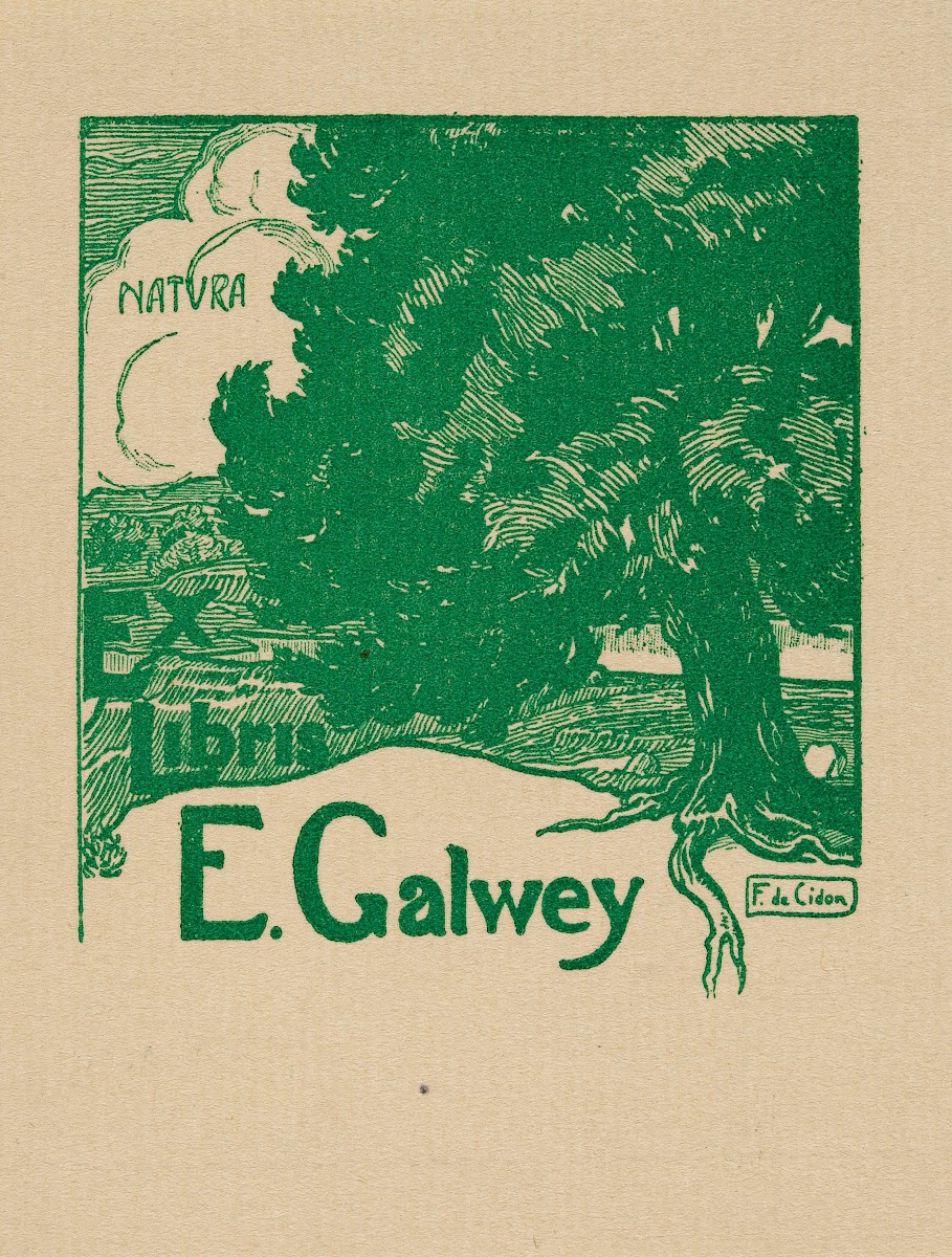 Bookplate Of E Galwey Nature