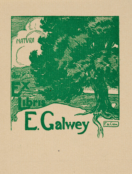 Bookplate Of E Galwey Nature