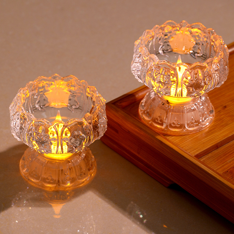 LED Lotus Candle Light for Atmospheric Decoration