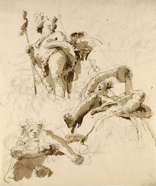 Three Studies of the God Bacchus between 1700 and 1770