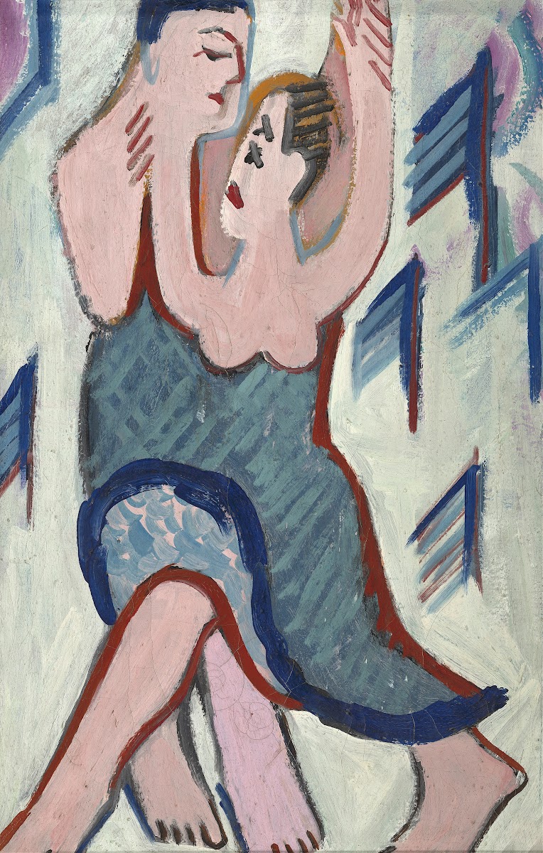 Dancing Couple in the Snow reverse 1928 1929
