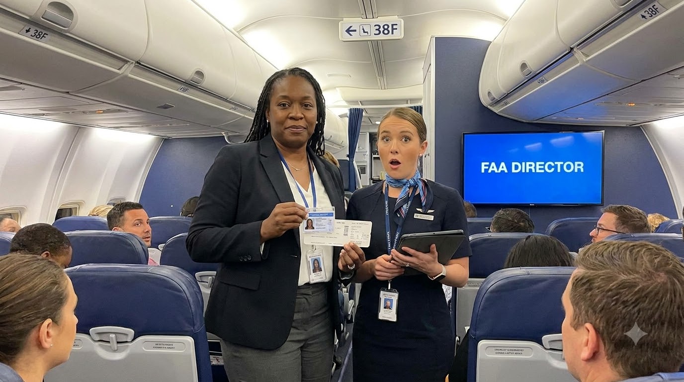 Airline Staff Sent A Black Woman To The Last Row — Then She Revealed She Was The FAA Director “Your New Seat Is 38F