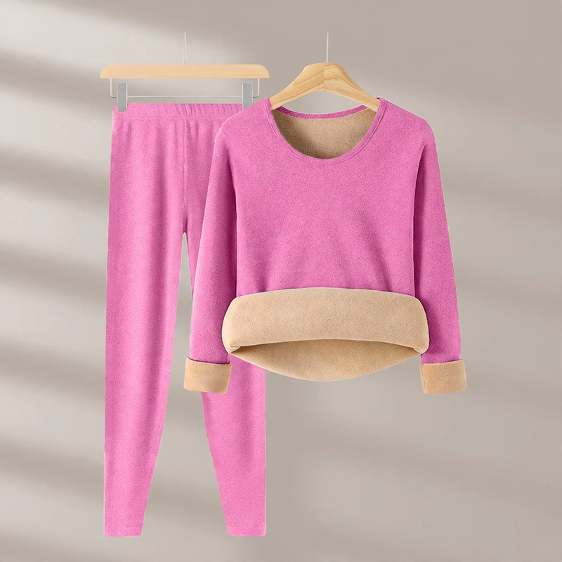 Extra thick thermal underwear set with camel hair content