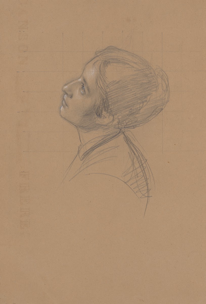 Study of a female head for the figure of Queen Jadwiga in the painting Queen Jad
