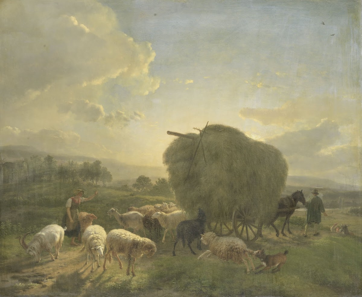 Landscape with Sheep and a Hay Wagon 1822   1824