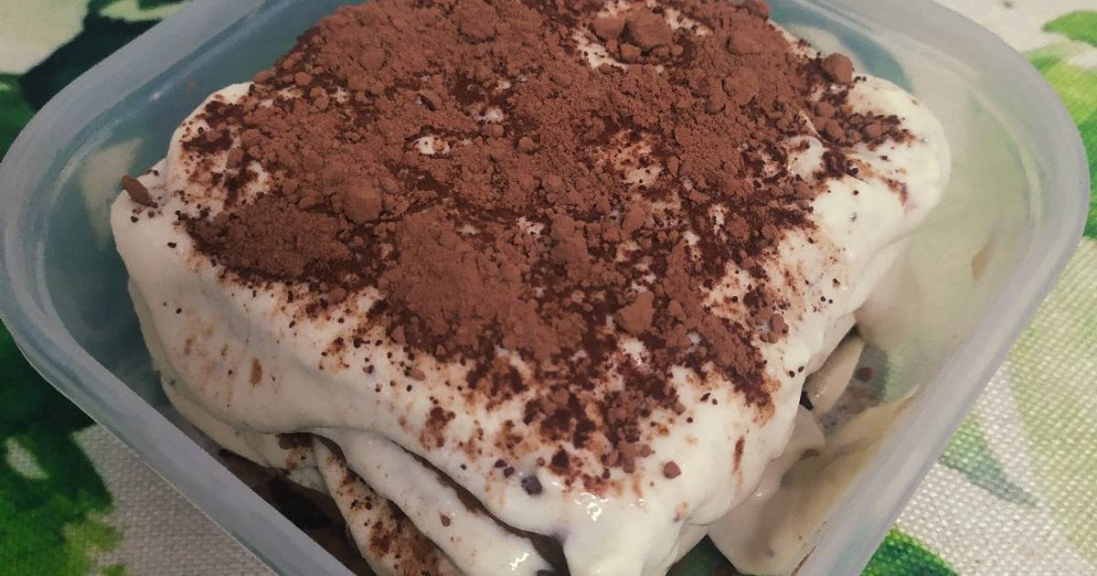 Tiramisu chuối đậu phụ healthy