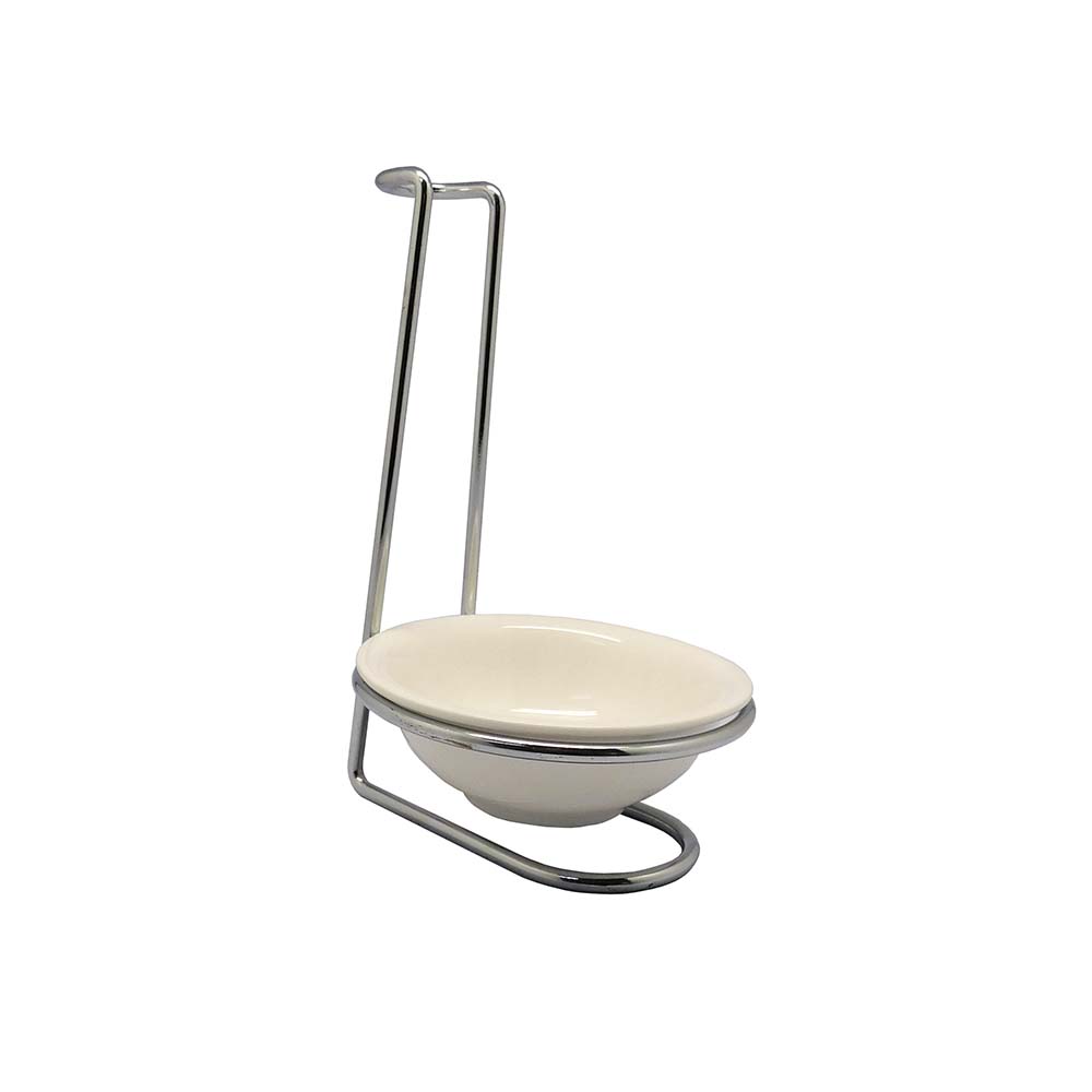 Portacucharas de metal Good & Good™ con base de cerámica