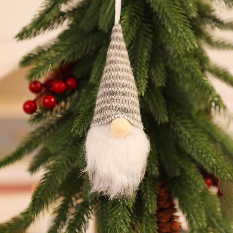 Weihnachtliche Strick-Anhänger, Wichtel-Design