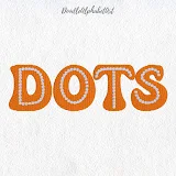 Stitch photo 3 of the Groovy Dots Embroidery Font embroidery design