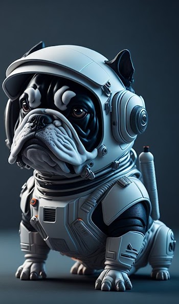 Astronaut Dog Picture
