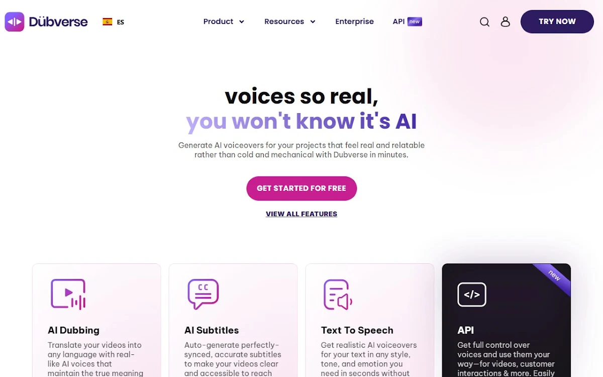 Captura de Whispering Dubverse, Powered by OpenAI