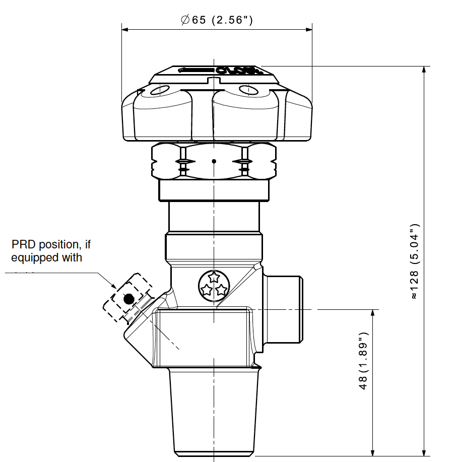 Cylinder valves for corrosive gases – D160S
