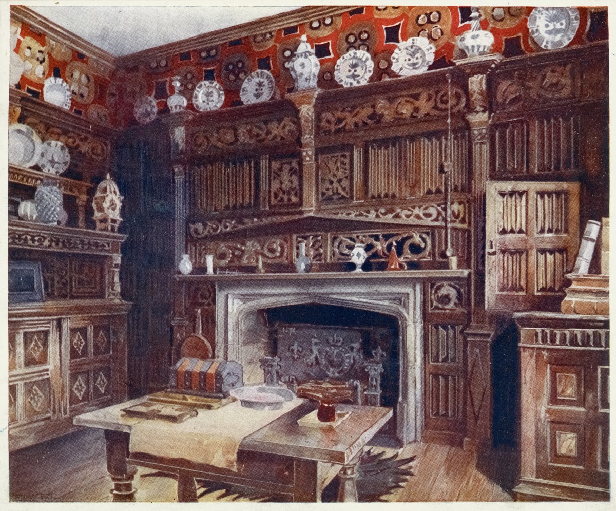 The panelled study at Groombridge Place Kent By permission of the Misses Saint 1
