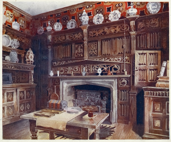 The panelled study at Groombridge Place Kent By permission of the Misses Saint 1