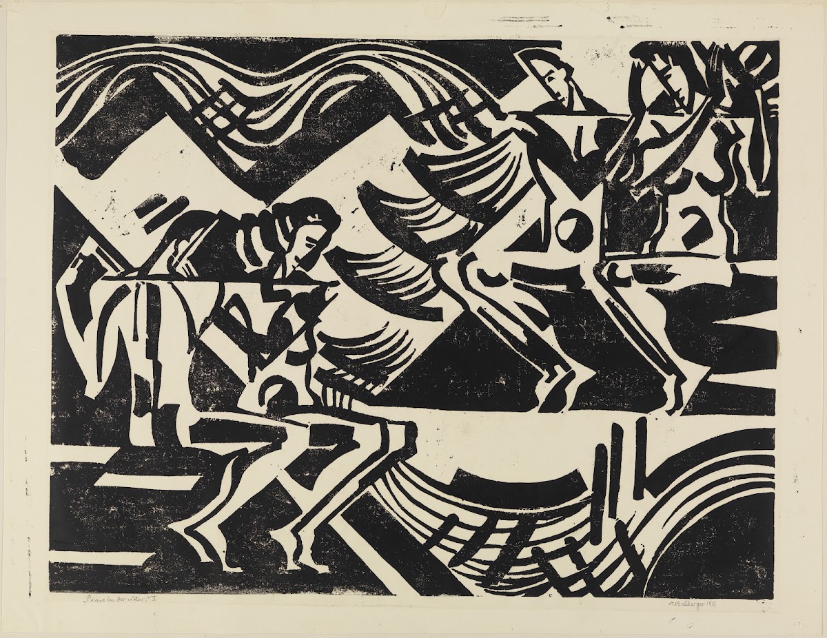 Zwei Paare in der Natur Blatt II 1919