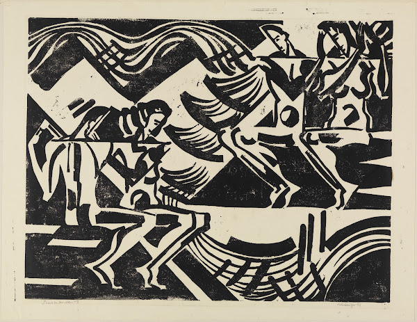 Zwei Paare in der Natur Blatt II 1919