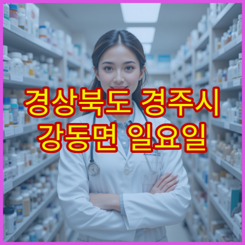 경상북도 경주시 강동면 일요일 영업 약국 주말 당번약국 위치와 이용 안내