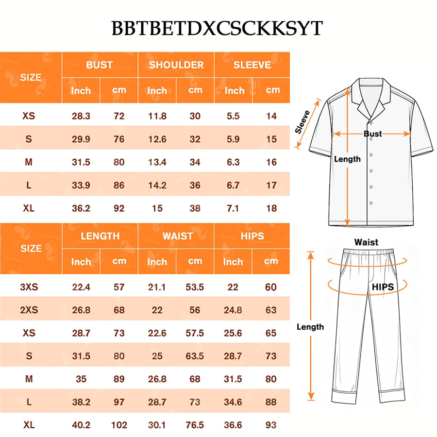 AOP Binding Universal Children's Short Sleeve Shirt & Long Pants Pajama Set
