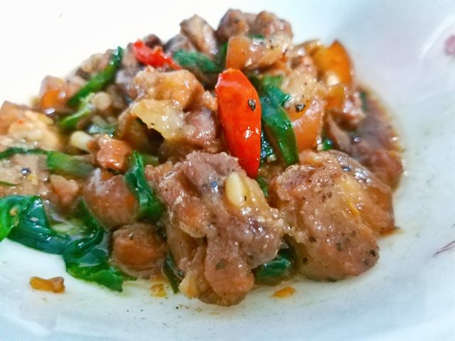 Thịt Ba Chỉ Kho Tiêu Cay