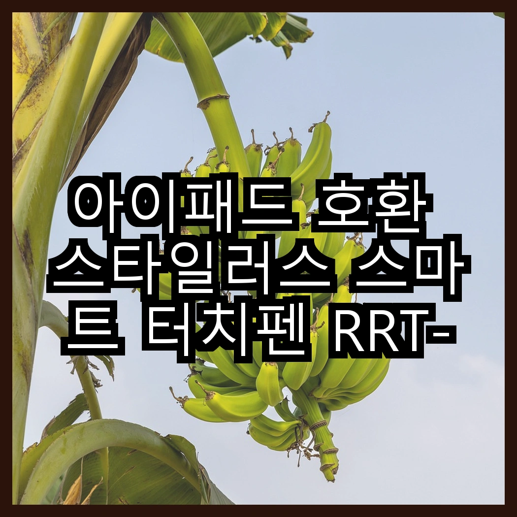 아이패드 호환 스타일러스 스마트 터치펜 RRT-412 vs 에어팟 프로2 실리콘 이어팁, 어떤 선택이 더 편할까? 썸네일