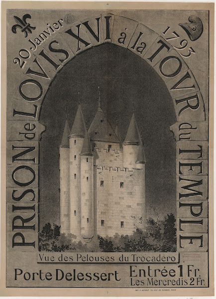 Prison de Louis XVI à la tour du temple Porte Delessert vue des pelouses du Troc