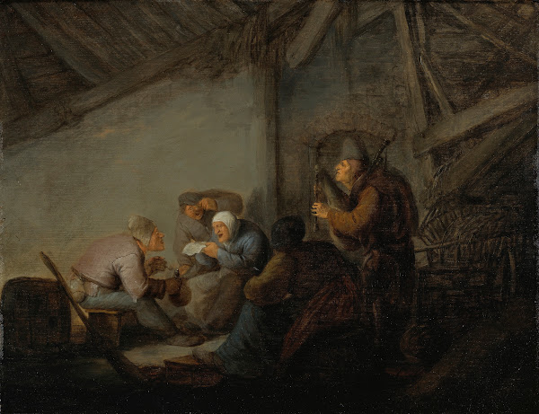 Peasants InA Tavern Possibly A Depiction Of The Sense Of Hearing