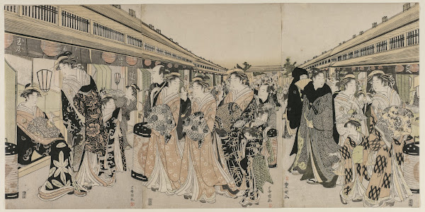 Courtesans Promenading on the Nakanocho c 1790