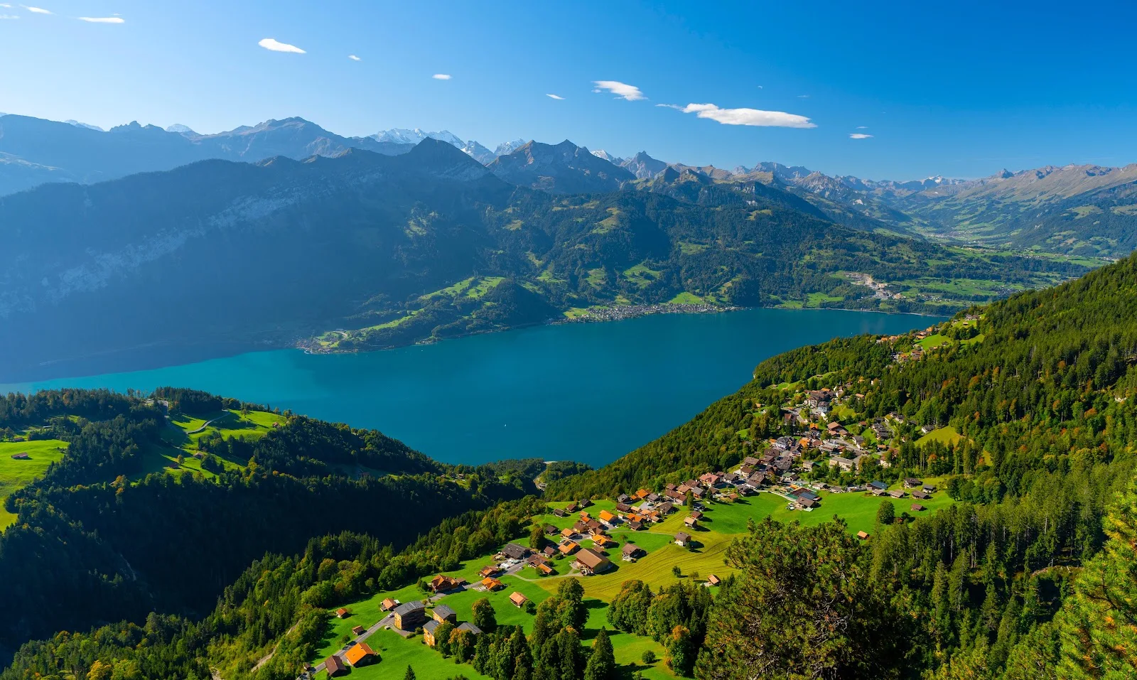 Lake Brienz Swiss Alps - Landscape Photography 5K Wallpaper (6144x3676)