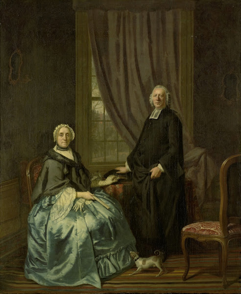 Portrait of Petrus Bliek Remonstrant Minister in Amsterdam with his Wife Corneli