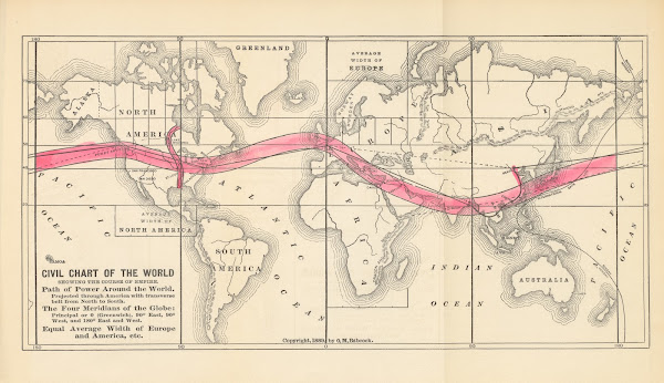 Chart Of The World 1889