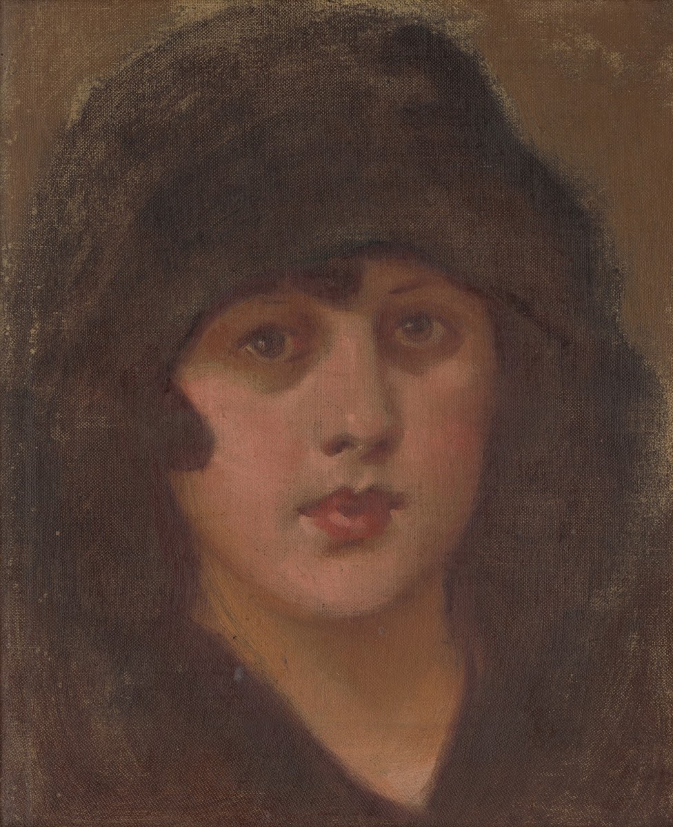 Lady in a black hat 19251930