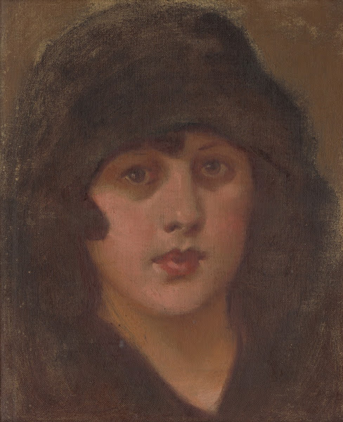 Lady in a black hat 19251930