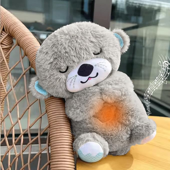 Breathing Teddy Otter Glowing Music for Baby Senso