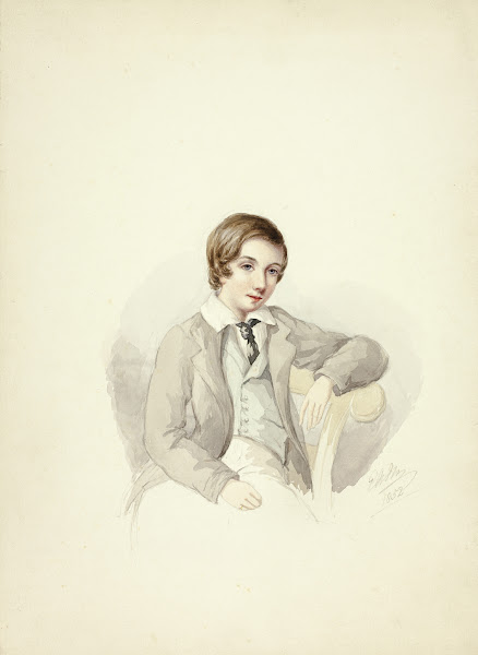 Youth Leaning on Chair 1852