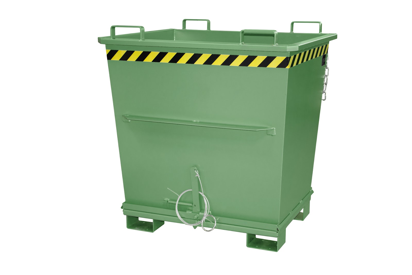 Bodemklepcontainer BKB 1000, gelakt, Resedagroen