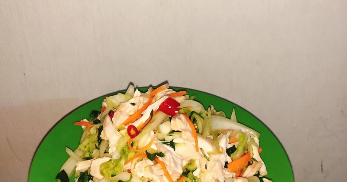 Gỏi gà bắp cải (eatclean)