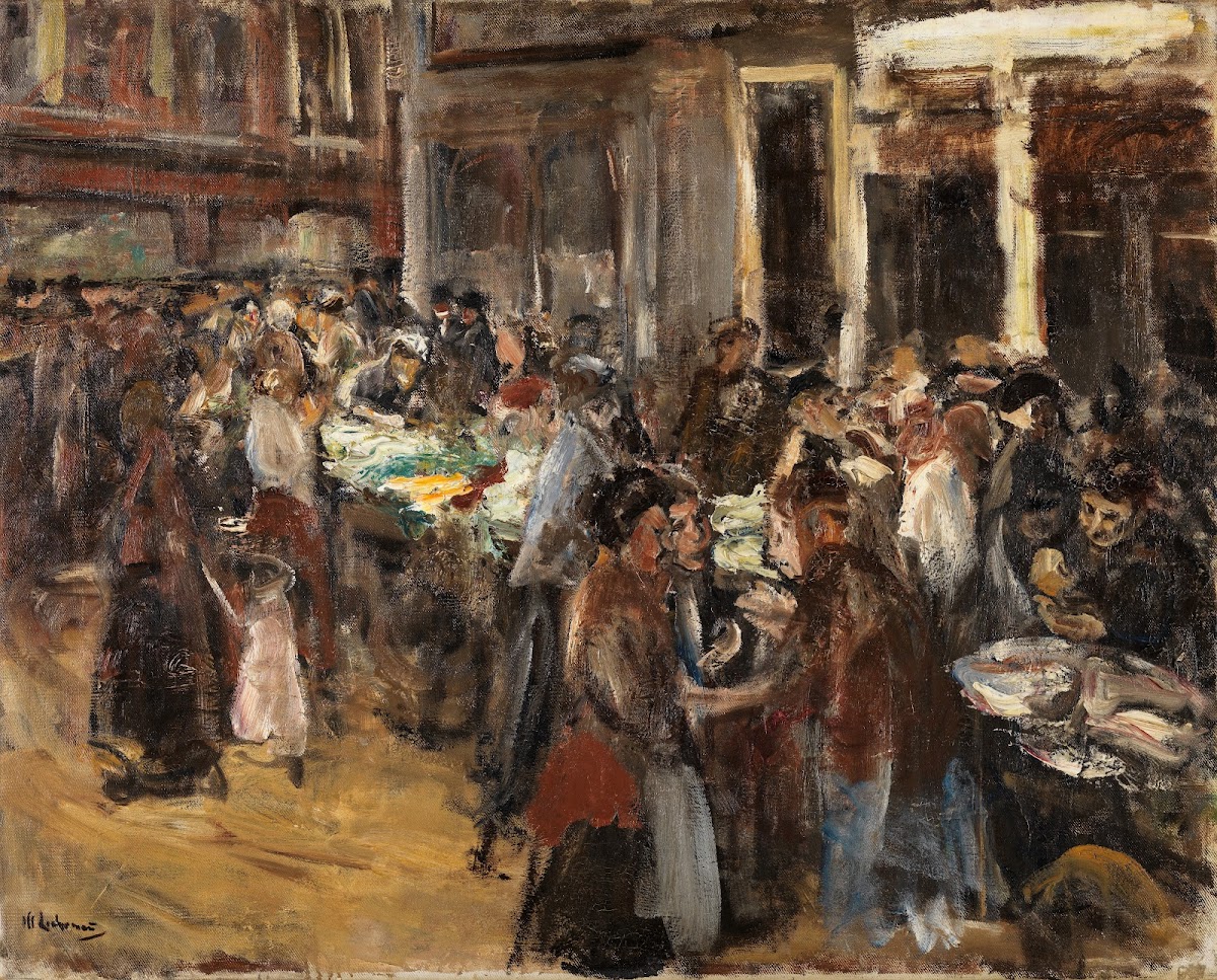 Gemüsemarkt in Amsterdam 1908