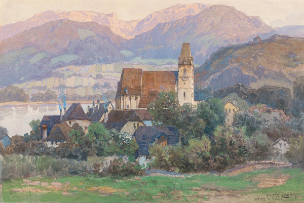A view of Spitz in the Wachau valley 1913