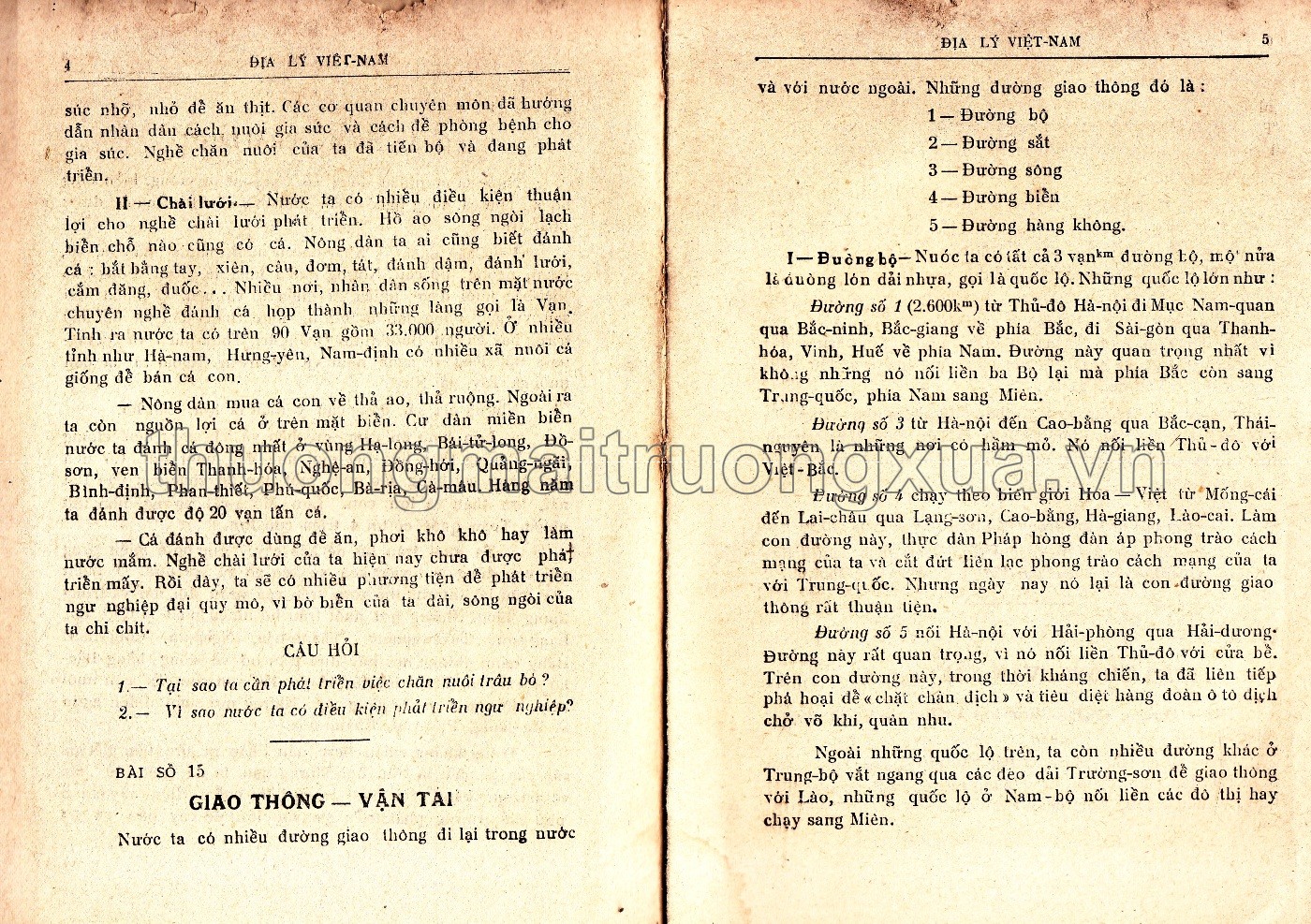 Địa lý Việt Nam lớp 4 phổ thông (tập 2 - 1955) - Trang 90
