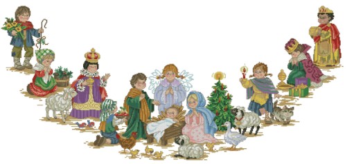 DIM08526 Christmas Pageant Tree Skirt