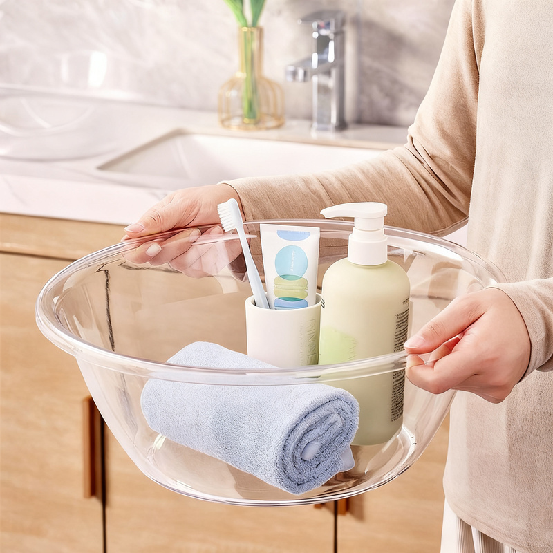 Kunststoff-Waschbecken, transparent, robust