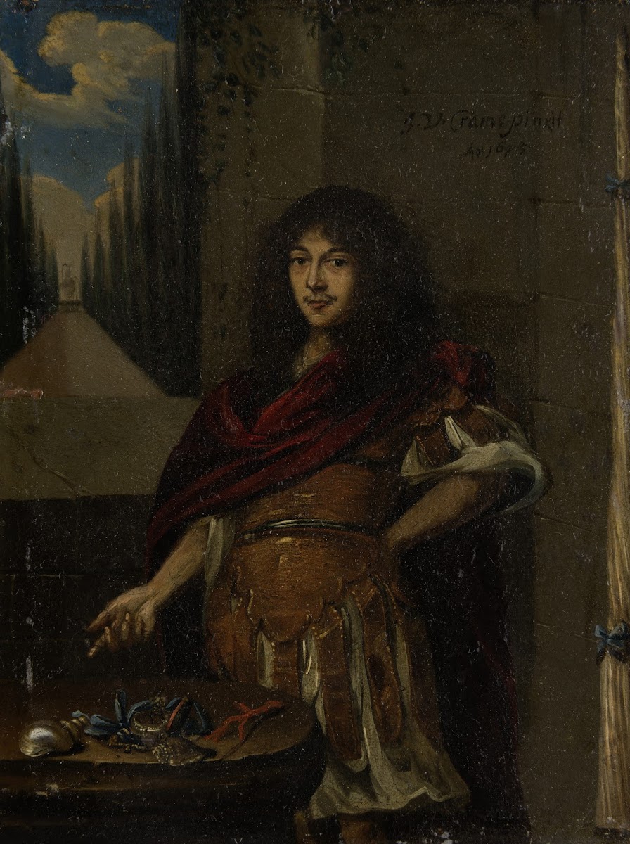 Portrait Of A Man In Antique Style Armour Ca 1675