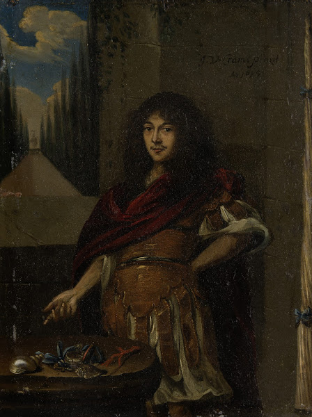 Portrait Of A Man In Antique Style Armour Ca 1675