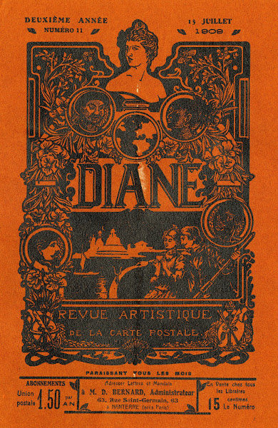 Diane  revue artistique de la carte postale  deuxième année No 11 1909