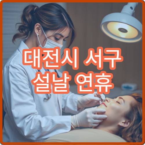 대전시 서구 설날 연휴 가정의학과 진료 병원 정리