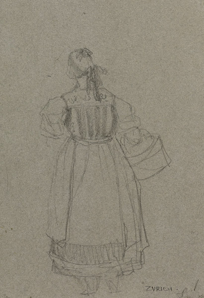 Etude de costume féminin zurichois 1833