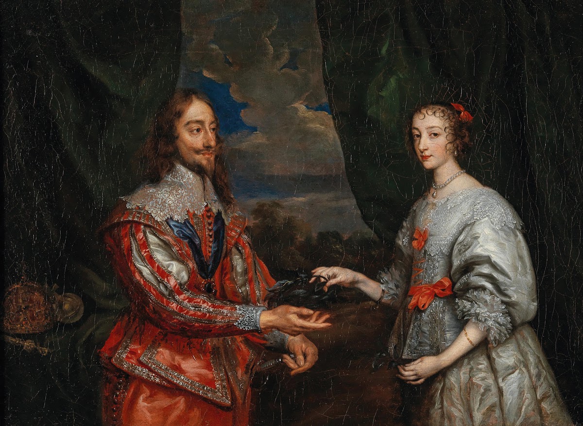 Portrait Of King Charles I And Queen Maria Henrietta